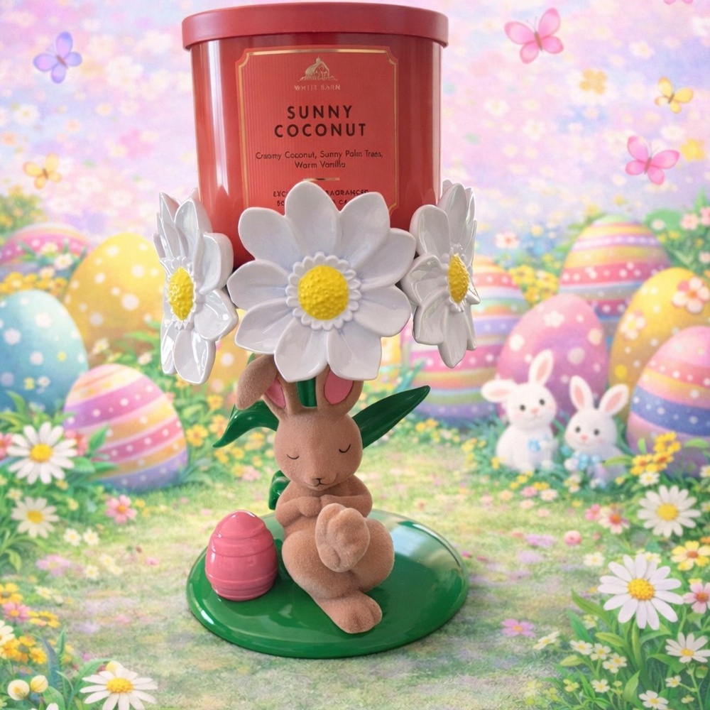 Bath & body Works bunny candle holder